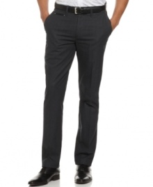Punctuate your look with these modern dress pants from Marc Ecko Cut & Sew. Punctuate your look with these modern dress pants from Marc Ecko Cut & Sew.