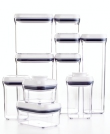 For snacks that are sure to last, these innovative pop container are the perfect storage solution. Simply press a button on the lid to activate an airtight seal that protects the food within, keeping it fresh and tasting great. Satisfaction guaranteed. For snacks that are sure to last, these innovative pop container are the perfect storage solution. Simply press a button on the lid to activate an airtight seal that protects the food within, keeping it fresh and tasting great. Satisfaction guaranteed.