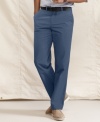 Create a long, lean line with these slim-fit chinos from Tommy Hilfiger.