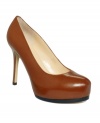 Sophisticated and subtle. The Cats pumps by Marc Fisher refine any ensemble with their almond-toe silhouette in rich leather. Available exclusively at Macy's.