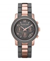 Embrace the unexpected: Michael Kors creates a stunning color combination on this Runway watch.