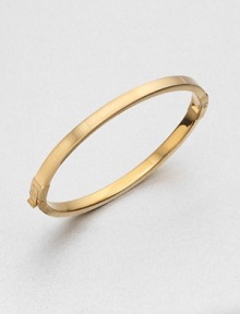A sleek steel design with squared-off angles makes this piece perfectly versatile. SteelDiameter, about 2¼Hinged push clasp closureImported A sleek steel design with squared-off angles makes this piece perfectly versatile. SteelDiameter, about 2¼Hinged push clasp closureImported