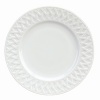 Traditional basket weave pattern made from white French Limoges porcelain.