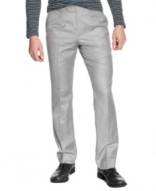 Silver fox. Go gray all the way with these sleek straight-leg pants from American Rag. Silver fox. Go gray all the way with these sleek straight-leg pants from American Rag.