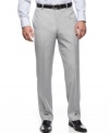 Update your dress collection with the modern cut of these slim-fit gray pants from Alfani RED.