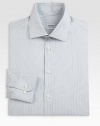 A timeless business essential, handsomely woven in striped cotton for a sharp finish.Button-frontSpread collarCottonDry cleanImported