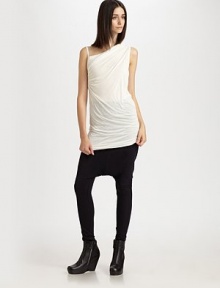 This soft, slouchy knit style tapers to a long skinny leg.Elastic waistbandSkinny legInseam, about 2370% rayon/15% nylon/15% cottonDry cleanMade in Italy of imported fabricModel shown is 5'11 (180cm) wearing US size 4. This soft, slouchy knit style tapers to a long skinny leg.Elastic waistbandSkinny legInseam, about 2370% rayon/15% nylon/15% cottonDry cleanMade in Italy of imported fabricModel shown is 5'11 (180cm) wearing US size 4.