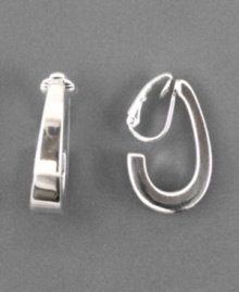 A gleaming, silver-plated hoop in each ear adds lustrous finish to your ensemble. These tapered J-hoop earrings from Anne Klein are the perfect pair for everyday wear. Approximate drop: 1 inch. A gleaming, silver-plated hoop in each ear adds lustrous finish to your ensemble. These tapered J-hoop earrings from Anne Klein are the perfect pair for everyday wear. Approximate drop: 1 inch.