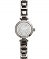 Up your subtle glam factor with this pave stone-embellished watch from Carolee.