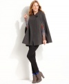 Fall's hottest outerwear piece, this Kensie cape makes a statement while keeping you stylishly warm!