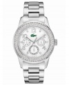 A shimmering standout, this Lacoste Advantage watch is an elegant design graced with crystal accents.