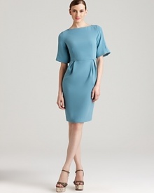 Generous bell sleeves lend whimsical flair to a classic Rachel Roy shift dress. Team with strappy wedges for a playful yet polished approach to office chic. Generous bell sleeves lend whimsical flair to a classic Rachel Roy shift dress. Team with strappy wedges for a playful yet polished approach to office chic.