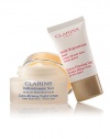 Clarins revolutionizes the face of firming with two formulas that work night and day to firm, lift and tone with unrivaled results. Duo includes: Full-size Extra-Firming Night Cream and travel-size Extra-Firming Day Cream. Made in France. 