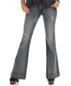 Lightly destroyed with a flared leg, Do Denim's jeans are faded with a timeless, worn-in look.