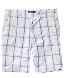 Take a break from your casual cargos rotation and pop in this patterned pair of shorts from Quiksilver. Take a break from your casual cargos rotation and pop in this patterned pair of shorts from Quiksilver.