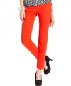 Amp up your wardrobe with Vince Camuto's bright skinny ankle pants.