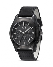 Punctuate your day-to-day look with modern accents like Armani Exchange's rose-gold trimmed chronograph. Slip on this round-the-clock style with everything from denim to suits. Punctuate your day-to-day look with modern accents like Armani Exchange's rose-gold trimmed chronograph. Slip on this round-the-clock style with everything from denim to suits.