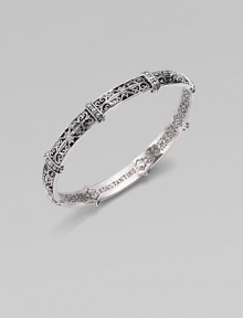From the Aspasia Collection. Sterling silver in a vintage-inspired filigree design.Sterling silver Diameter, about 2¾ Made in Greece From the Aspasia Collection. Sterling silver in a vintage-inspired filigree design.Sterling silver Diameter, about 2¾ Made in Greece