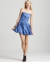 Nicole Miller Dress - Techno Metal Strapless Dress