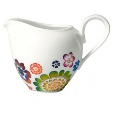 Bright, cheerful blooms traverse this premium bone-china creamer from Villeroy & Boch. Mix it and match it with other pieces in the collection for endless creative combinations. Bright, cheerful blooms traverse this premium bone-china creamer from Villeroy & Boch. Mix it and match it with other pieces in the collection for endless creative combinations.