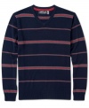 Retrofit takes a classic V-neck pullover and adds old-fashioned stripes to end up with the latest look in sweater dressing.