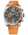 Add some color to your casual look with this preppy-chic watch from Tommy Hilfiger.