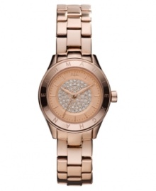 Accent your business attire with glowing warmth with this rose-gold hued watch from AX Armani Exchange. Accent your business attire with glowing warmth with this rose-gold hued watch from AX Armani Exchange.