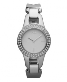 Contemporary chic in a luminous watch by AX Armani Exchange.