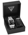 Keep your options open with this interchangeable watch set from GUESS.