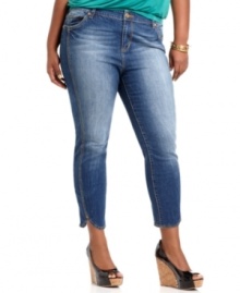 Spring into Baby Phat's plus size cropped jeans-- they're must-haves for the season! Spring into Baby Phat's plus size cropped jeans-- they're must-haves for the season!
