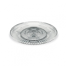 Inspired by the tales of One Thousand and One Nights, this beautiful plate, designed by Mathias, features beveled cuts that radiate light. Inspired by the tales of One Thousand and One Nights, this beautiful plate, designed by Mathias, features beveled cuts that radiate light.