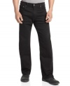 Go dark. These jeans from Levi's are a cool, casual change from basic blues.