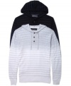 This striped henley hoodie from Retrofit is a stylish addition to your casual wardrobe.