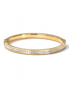 The right accessories add polish. Slip MICHAEL Michael Kors' crystal-dusted bangle on your wrist to give every look an eye-catching dimension. The right accessories add polish. Slip MICHAEL Michael Kors' crystal-dusted bangle on your wrist to give every look an eye-catching dimension.