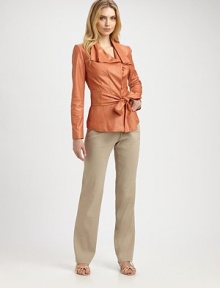 A classic, straight-leg design featuring a universally flattering flat front.Hook-and-eye closureZip flyWaist dartsBack pocketsInseam, about 3470% linen/27% viscose/3% elastaneDry cleanImported Model shown is 5'10½ (179cm) wearing US size 4. OUR FIT MODEL RECOMMENDS ordering true size. A classic, straight-leg design featuring a universally flattering flat front.Hook-and-eye closureZip flyWaist dartsBack pocketsInseam, about 3470% linen/27% viscose/3% elastaneDry cleanImported Model shown is 5'10½ (179cm) wearing US size 4. OUR FIT MODEL RECOMMENDS ordering true size.