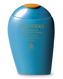 Highly nourishing, this extra smooth, anti-aging suncare lotion keeps skin radiantly healthy and protected every day. Perspiration and water-resistant. PABA-free. Highly nourishing, this extra smooth, anti-aging suncare lotion keeps skin radiantly healthy and protected every day. Perspiration and water-resistant. PABA-free.