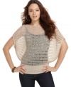 Dolled Up's casual fit sweater looks great on all figures ... pair it with a cami and skinny jeans for a hot night out!