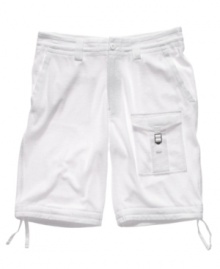 With the comfortable feel of terry cloth, these Sean John shorts are sporty casual done right. With the comfortable feel of terry cloth, these Sean John shorts are sporty casual done right.