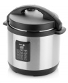 Change the way you work-a four-in-one appliance, this professional pressure cooker features 2 power levels and 3 preset cooking modes, along with brown and keep warm functions, to whip up masterful meals made to perfection. Experience one-pot cooking convenience with the dishwasher-safe and nonstick-coated, removable 6-quart cooking vessel. 1-year warranty. Model 670041460.