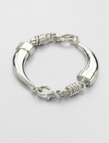 EXCLUSIVELY AT SAKS. Entice the senses with sensual, tusk-shaped, sterling silver links accented with jingling rings that is a celebration of the founding years of this brand .Sterling silverLength, about 7.8Lobster clasp closureMade in Italy EXCLUSIVELY AT SAKS. Entice the senses with sensual, tusk-shaped, sterling silver links accented with jingling rings that is a celebration of the founding years of this brand .Sterling silverLength, about 7.8Lobster clasp closureMade in Italy