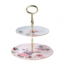 Step into a delightful garden party with Wedgwood's whimsical Cuckoo collection. Inspired by nature, this richly accented cake stand adds a flourish of color to your table for tea parties and other entertaining occasions. Step into a delightful garden party with Wedgwood's whimsical Cuckoo collection. Inspired by nature, this richly accented cake stand adds a flourish of color to your table for tea parties and other entertaining occasions.