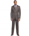 Old-school sophistication is back. This suit from Sean John ups the ante in your dress wardrobe.