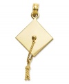 Commemorate an exceptional moment. Give your grad the perfect gift with this polished graduation cap charm.Crafted in 14k gold Chain not included. Approximate length: 1-1/5 inches. Approximate width: 3/5 inch.