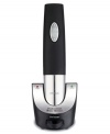 Why wait for wine? Waring's ingenious and elegant cordless corkscrew--replete with brushed stainless steel accents--automatically pulls the cork and readies the wine for serving in just seconds. One-year warranty. Model W050.