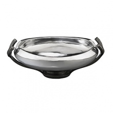 Crafted from stunning metal alloy, this lovely bowl is destined to become a go-to piece. Its pod-shaped vessel artfully frames whatever you put in it with its gently curling lip and a dose of glossy shine, and then tapers to a graceful pedestal base. Crafted from stunning metal alloy, this lovely bowl is destined to become a go-to piece. Its pod-shaped vessel artfully frames whatever you put in it with its gently curling lip and a dose of glossy shine, and then tapers to a graceful pedestal base.