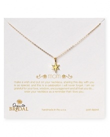 Say yes to this delicate chain link necklace from Dogeared. Fashioned with the mother of the bride or groom in mind, this gold-dipped piece is a pretty way to include the special ladies in your life on your big day. Say yes to this delicate chain link necklace from Dogeared. Fashioned with the mother of the bride or groom in mind, this gold-dipped piece is a pretty way to include the special ladies in your life on your big day.