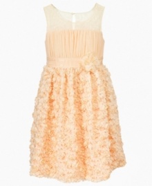 Party on! She'll feel like the belle of the ball at any occasion in this fantastic dress from Bonnie Jean. Party on! She'll feel like the belle of the ball at any occasion in this fantastic dress from Bonnie Jean.
