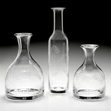 The design inspiration for William Yeoward Crystal is drawn from antique pieces originally made in England and Ireland during the 18th and early 19th centuries. Every piece of William Yeoward Crystal is entirely made by hand using the same traditional methods employed over 150 years ago. Unusual hand cutting and engraving are distinctive elements of William Yeoward Crystal, producing beautiful yet practical pieces. The design inspiration for William Yeoward Crystal is drawn from antique pieces originally made in England and Ireland during the 18th and early 19th centuries. Every piece of William Yeoward Crystal is entirely made by hand using the same traditional methods employed over 150 years ago. Unusual hand cutting and engraving are distinctive elements of William Yeoward Crystal, producing beautiful yet practical pieces.