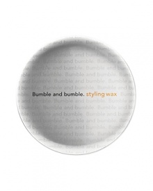 A soft-hold wax that rinses with ease. A little wax gives separation to any cut, and a lot gives sleek grooming with soft hold. Any amount adds shine.Usage: Spread through fingers, work through hair and style. A dime-sized dab or two will do just fine (and rinse right out).Product Recipe: 1. Mix Styling Wax and Defrizz in palm and apply for soft hold with separation & high shine. 2. Layer Styling Wax on top of Classic Hairspray for medium hold with separation and shine. A soft-hold wax that rinses with ease. A little wax gives separation to any cut, and a lot gives sleek grooming with soft hold. Any amount adds shine.Usage: Spread through fingers, work through hair and style. A dime-sized dab or two will do just fine (and rinse right out).Product Recipe: 1. Mix Styling Wax and Defrizz in palm and apply for soft hold with separation & high shine. 2. Layer Styling Wax on top of Classic Hairspray for medium hold with separation and shine.