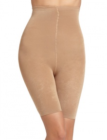 THE LOOKSmooth elastic waistbandExtended hi-waist design smooths the entire waistlineGraduated compression gently smooths from thigh to waistRear toning lifts and shapesTHE MATERIAL88% nylon/12% spandexCARE & ORIGINHand washImported THE LOOKSmooth elastic waistbandExtended hi-waist design smooths the entire waistlineGraduated compression gently smooths from thigh to waistRear toning lifts and shapesTHE MATERIAL88% nylon/12% spandexCARE & ORIGINHand washImported